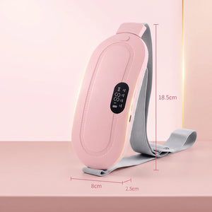 BloomWarm™ Pro Belt — Cordless Heat + Massage for Belly & Back — cordless period cramp heating and massage belt, drug-free menstrual pain relief, view 5 | Bloom Warm