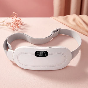 BloomWarm™ Pro Belt — Cordless Heat + Massage for Belly & Back — cordless period cramp heating and massage belt, drug-free menstrual pain relief, view 6 | Bloom Warm