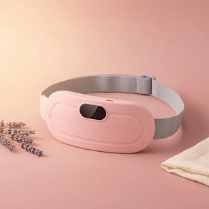 BloomWarm™ Pro Belt — Cordless Heat + Massage for Belly & Back — cordless period cramp heating and massage belt, drug-free menstrual pain relief | Bloom Warm