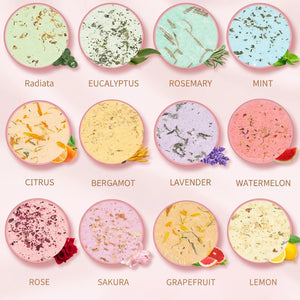 Bloom & Bathe™ Aromatherapy Shower Steamers (Gift Set) — aromatherapy shower steamers with essential oils, spa-at-home relaxation gift set, view 3 | Bloom Warm