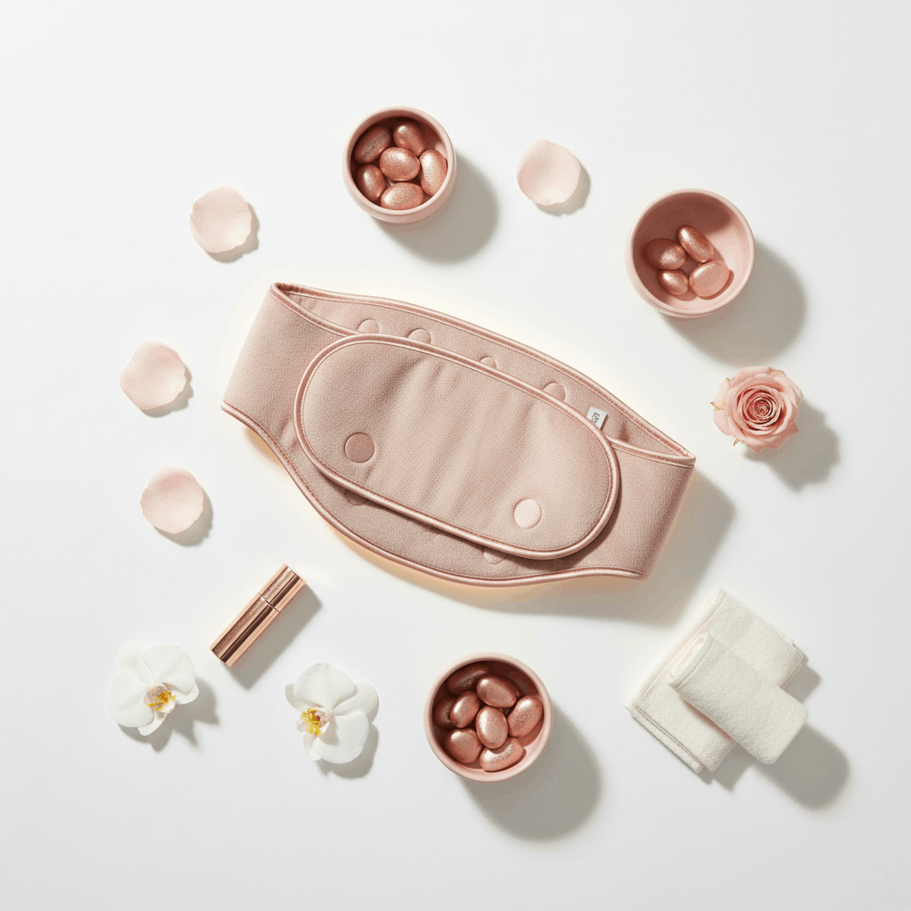 Bloom Warm homepage — wearable menstrual heating pad for drug-free period pain relief, women's wellness brand UK