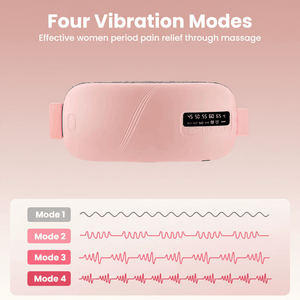 Bloom Warm period heating pad four vibration massage modes menstrual cramp relief cordless wearable belt