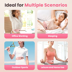 Bloom Warm menstrual heating pad worn during office work sleeping outdoor sports and home use