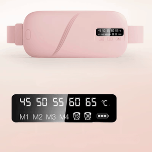 Bloom Warm period heating pad LED display 5 heat settings 45°C to 65°C 4 vibration modes 15 30 minute timer