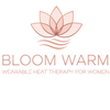 Bloom Warm logo - wearable heat therapy for women period pain relief brand