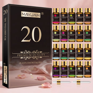 Bloom Air™ Essential Oil Collection (20 Bottles) — essential oil collection 20 bottle aromatherapy gift set for diffuser and bath, view 1 | Bloom Warm