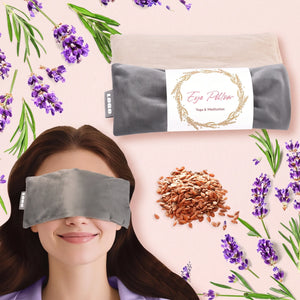 Bloom & Cosy™ Weighted Lavender Eye Pillow (Microwavable) — weighted microwavable lavender eye pillow for sleep, yoga and relaxation, view 1 | Bloom Warm