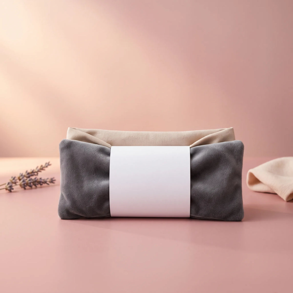 Bloom & Cosy™ Weighted Lavender Eye Pillow (Microwavable) — weighted microwavable lavender eye pillow for sleep, yoga and relaxation | Bloom Warm