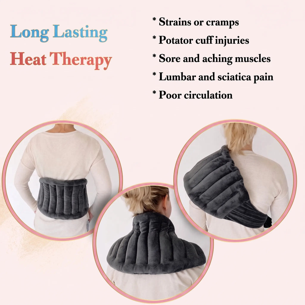 Bloom & Cosy™ Lavender Heat Plush — Microwavable Warm Hug — extra large microwavable lavender heat plush, warm weighted comfort wrap, view 2 | Bloom Warm