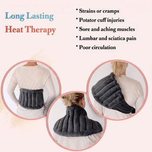 Bloom & Cosy™ Lavender Heat Plush — Microwavable Warm Hug — extra large microwavable lavender heat plush, warm weighted comfort wrap, view 2 | Bloom Warm