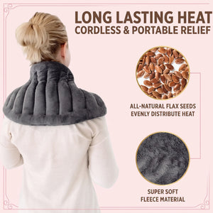 Bloom & Cosy™ Lavender Heat Plush — Microwavable Warm Hug — extra large microwavable lavender heat plush, warm weighted comfort wrap, view 4 | Bloom Warm