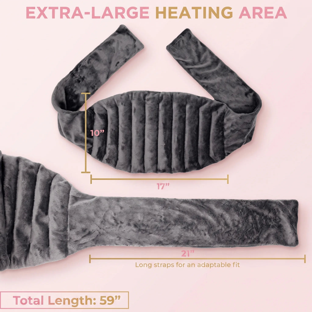 Bloom & Cosy™ Lavender Heat Plush — Microwavable Warm Hug — extra large microwavable lavender heat plush, warm weighted comfort wrap, view 6 | Bloom Warm