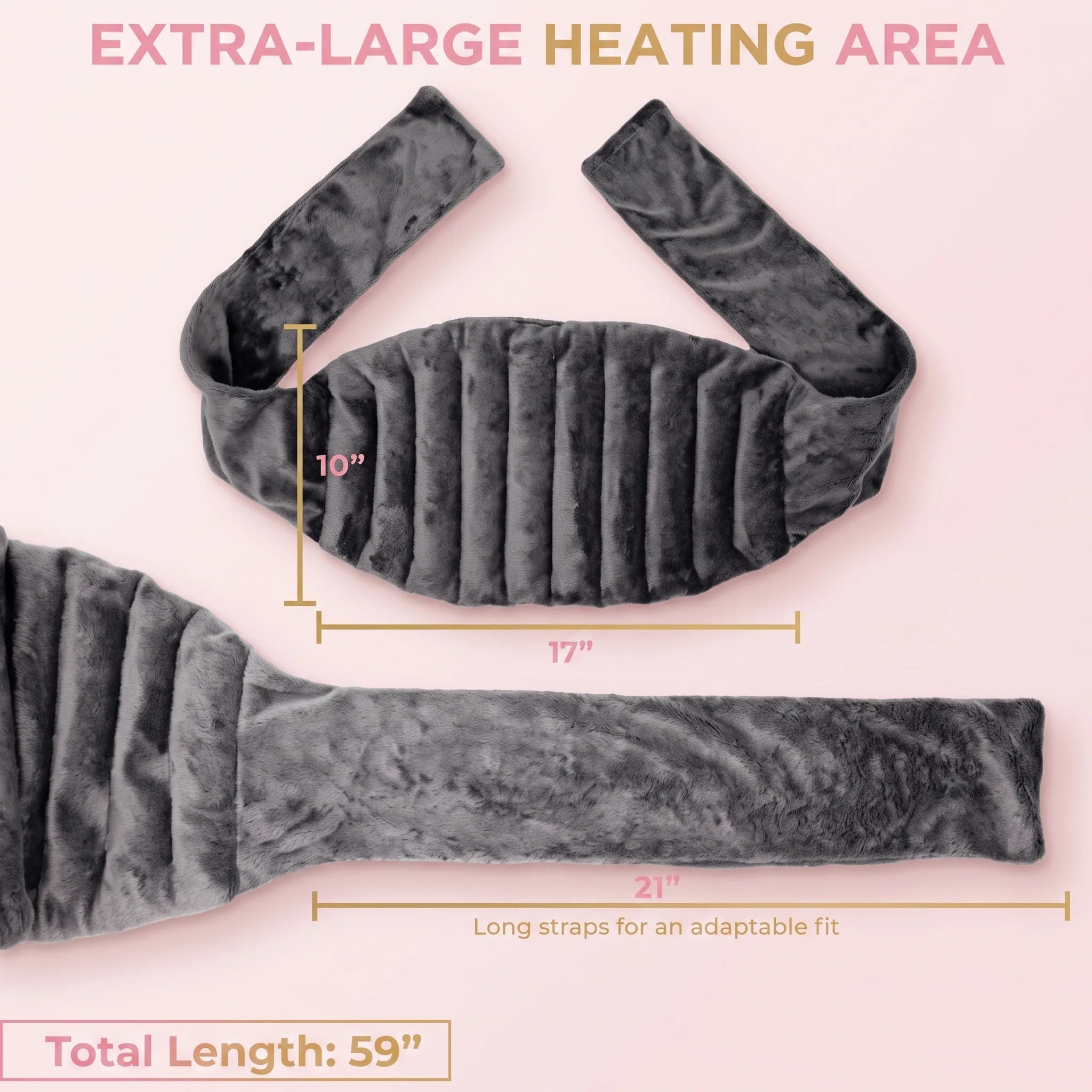 Bloom & Cosy™ Lavender Heat Plush — Microwavable Warm Hug — extra large microwavable lavender heat plush, warm weighted comfort wrap, view 6 | Bloom Warm