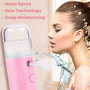 Bloom Mist™ Nano Facial Steamer & Cool Mister — portable nano facial steamer and hydrating face mister, travel skincare device, view 5 | Bloom Warm