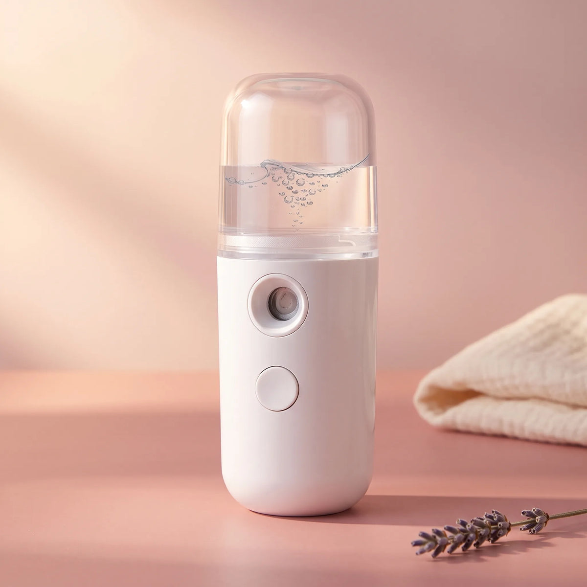 Bloom Mist™ Nano Facial Steamer & Cool Mister — portable nano facial steamer and hydrating face mister, travel skincare device | Bloom Warm
