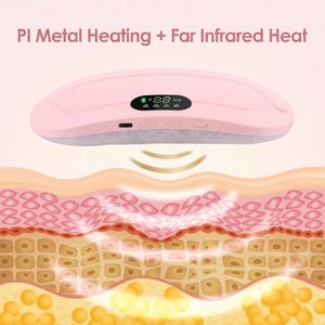 BloomWarm™ Pro Belt — Cordless Heat + Massage for Belly & Back — cordless period cramp heating and massage belt, drug-free menstrual pain relief, view 3 | Bloom Warm