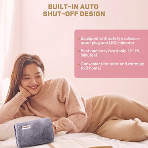 BloomWarm™ Rechargeable Hot Water Bottle & Hand Warmer — rechargeable electric hot water bottle and hand warmer, cordless heat without a kettle, view 3 | Bloom Warm