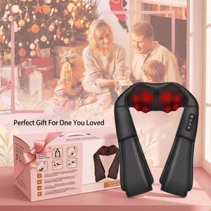 BloomWarm™ Shiatsu Neck & Shoulder Massager with Heat — shiatsu neck and shoulder massager with heat, deep kneading muscle tension relief, view 5 | Bloom Warm