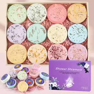 Bloom & Bathe™ Aromatherapy Shower Steamers (Gift Set) — aromatherapy shower steamers with essential oils, spa-at-home relaxation gift set, view 1 | Bloom Warm