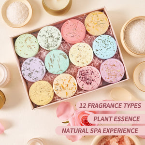 Bloom & Bathe™ Aromatherapy Shower Steamers (Gift Set) — aromatherapy shower steamers with essential oils, spa-at-home relaxation gift set, view 4 | Bloom Warm