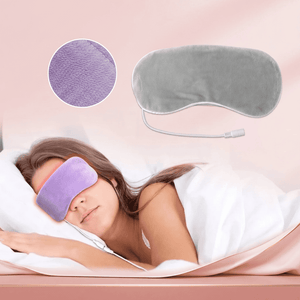 Bloom & Rest™ USB Heated Silk Eye Mask — 3 Heat Levels — USB heated silk sleep eye mask with adjustable warmth, eye strain relief, view 1 | Bloom Warm